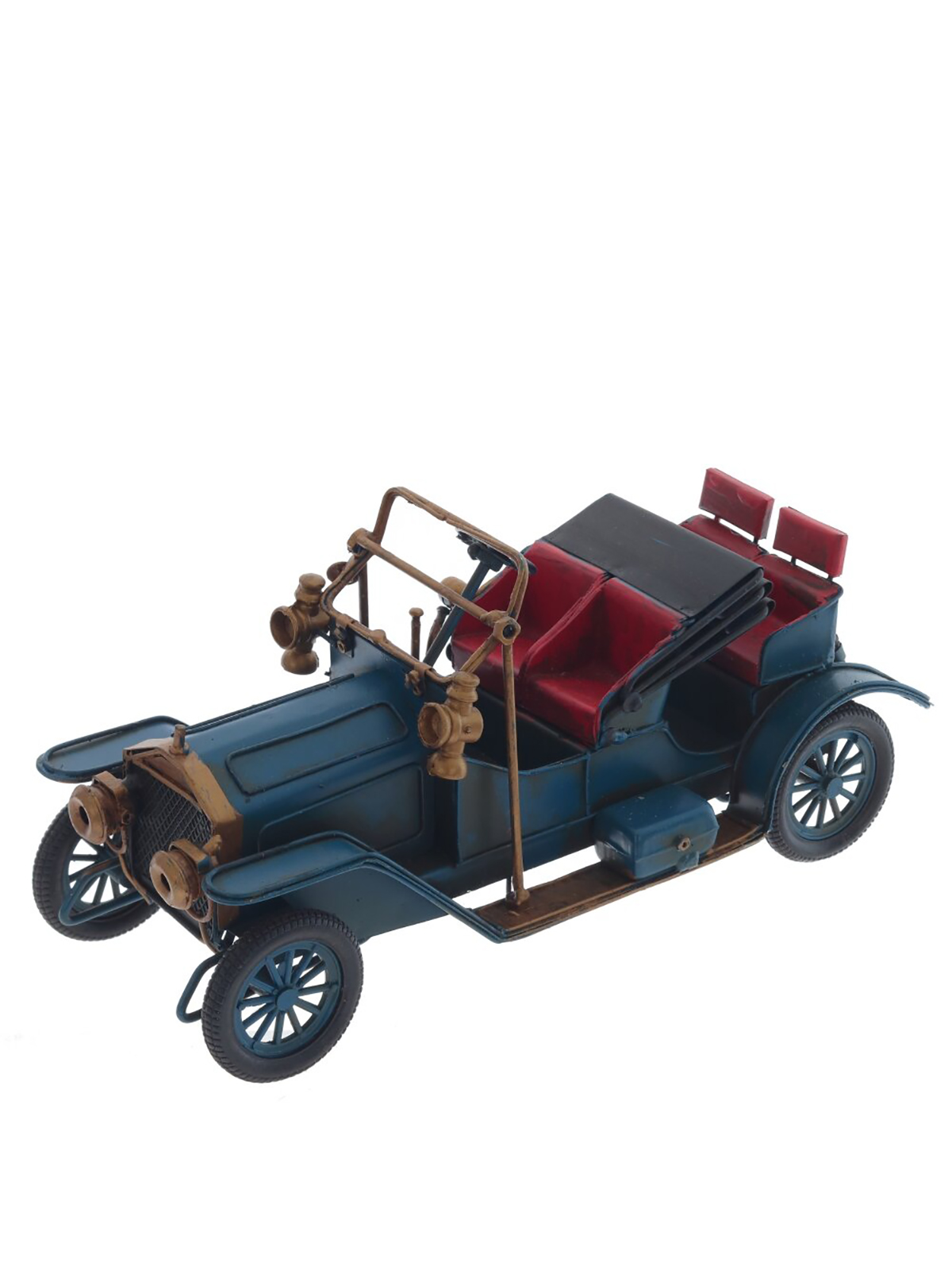 

Изделие декоративное Remecoclub Автомобиль, металлическое, 12x26x10 см, Синий