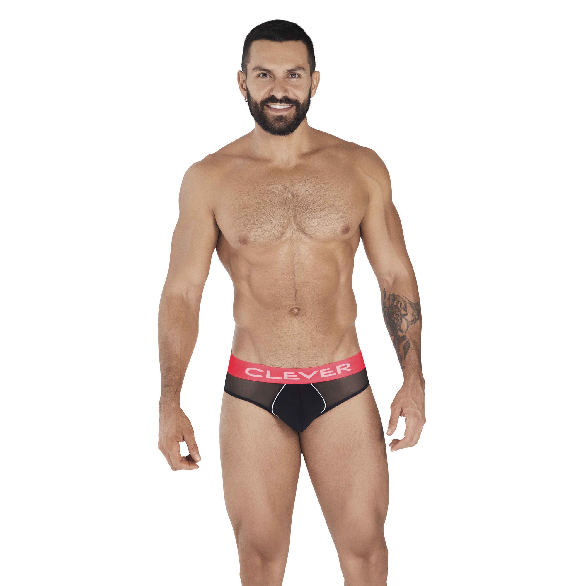 фото Мужские трусы слипы черные clever trend brief 036411 xl clever masculine underwear