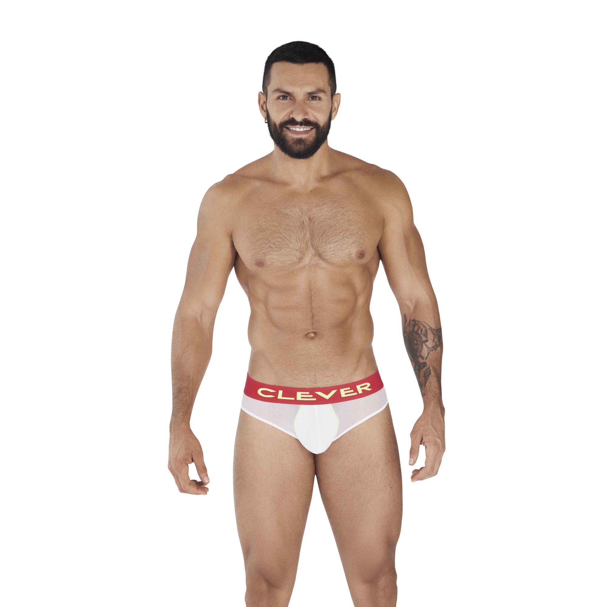 фото Мужские трусы слипы белые clever trend brief 036401 xl clever masculine underwear