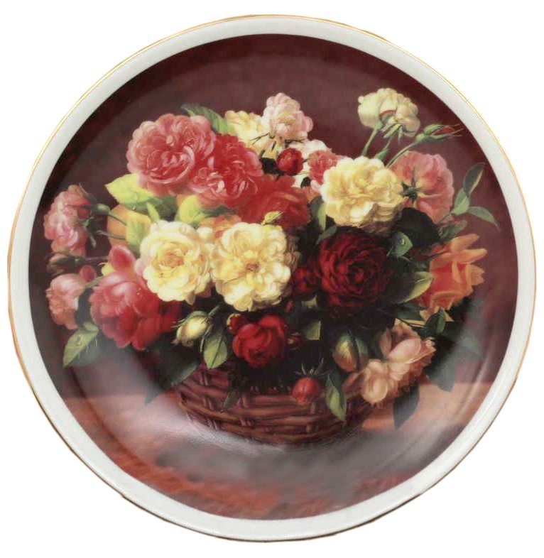фото Тарелка декоративная 21 см настенная leander "розы рисунок в ассортименте" 158844