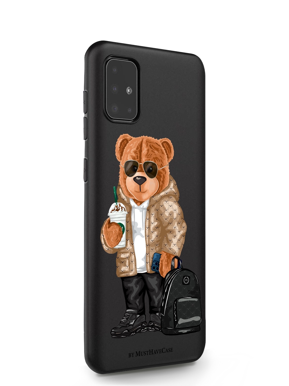 

Чехол MustHaveCase для Samsung Galaxy A51 Tony Style в очках черный, Tony Style в очках