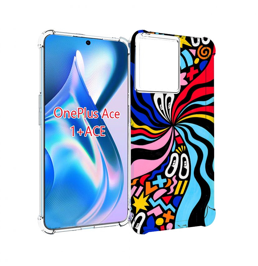 

Чехол MyPads волнистая-абстракция для OnePlus Ace, Прозрачный, Tocco