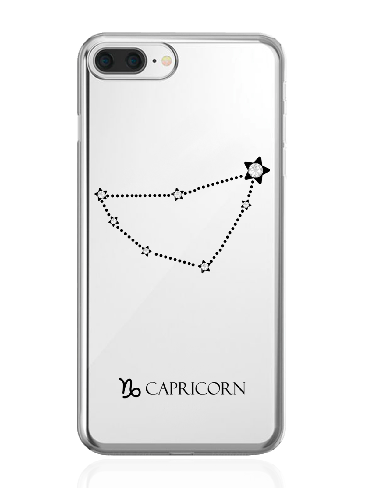 фото Чехол с инкрустацией кристаллами lux для iphone 7/8 plus козерог capricorn musthavecase