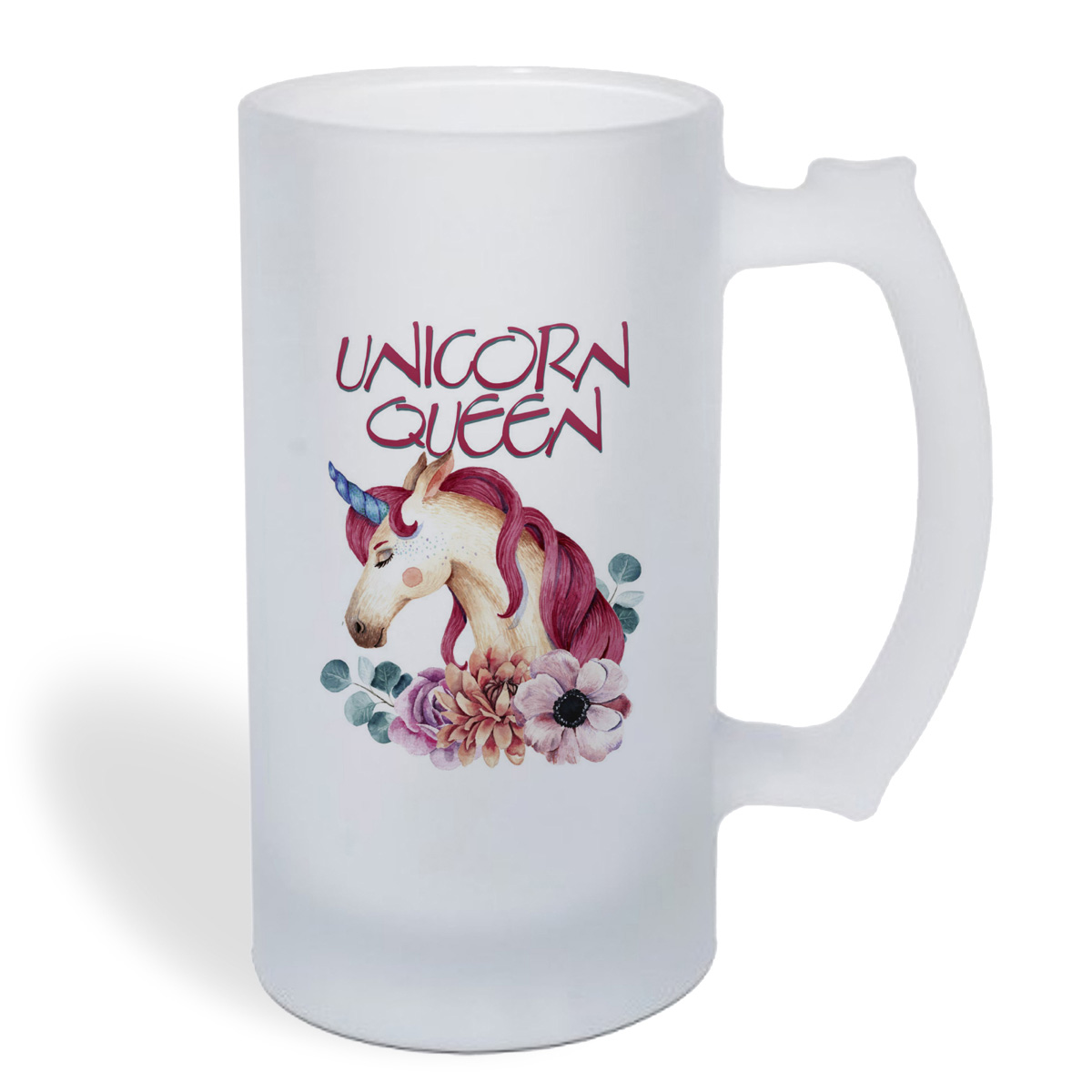 

Кружка пивная CoolPodarok Unicorn queen