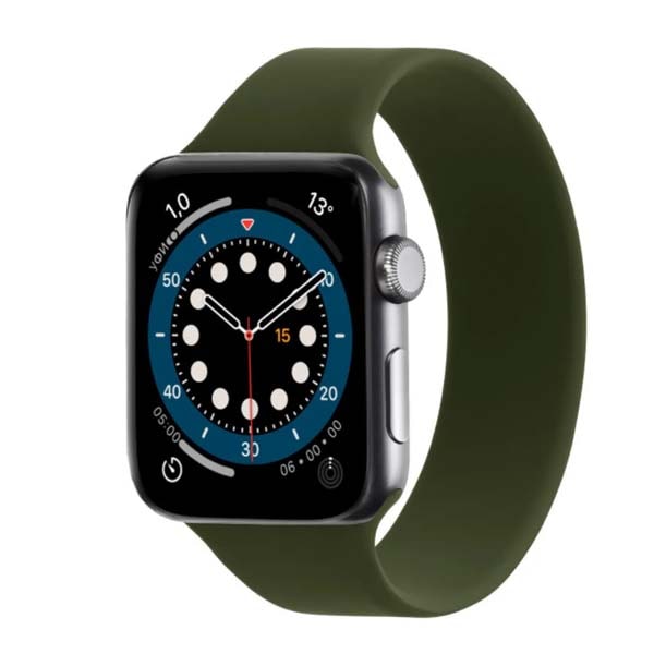 Монобраслет для Apple Watch силиконовый 42/44mm (159mm) зеленый