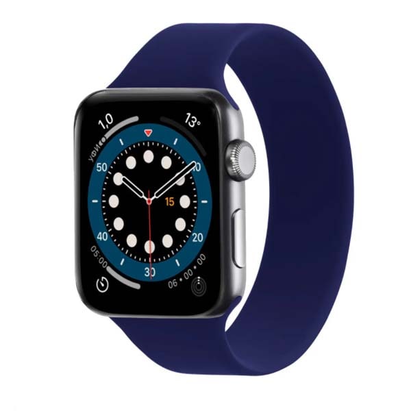 Монобраслет для Apple Watch силиконовый 42/44mm (159mm) синий