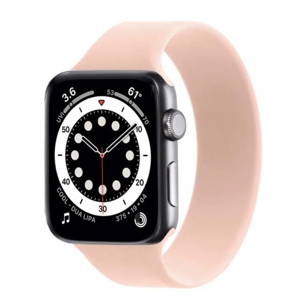 Монобраслет для Apple Watch силиконовый 42/44mm (159mm) розовый