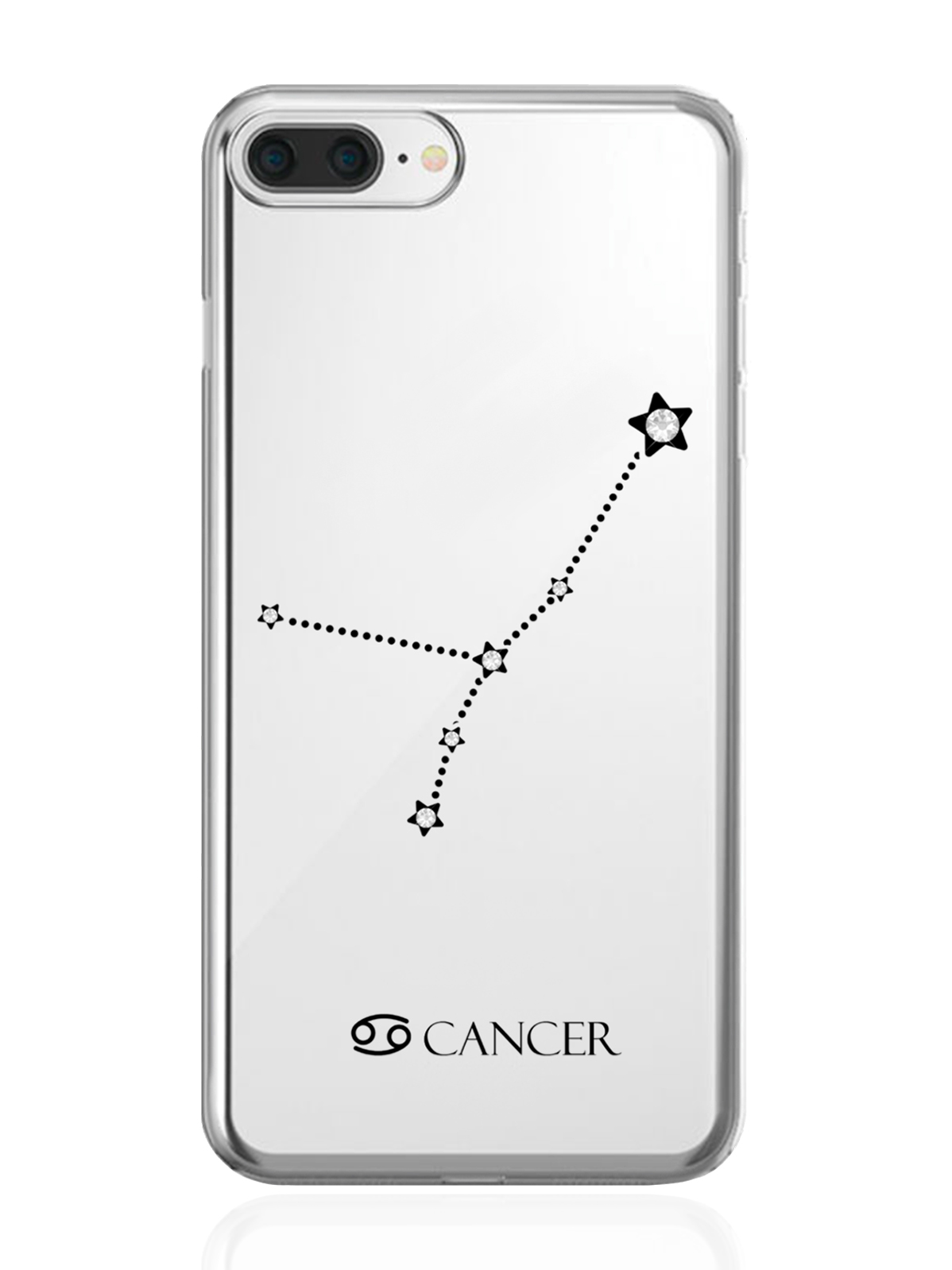 

Чехол с инкрустацией кристаллами Lux для iPhone 7/8 Plus Рак Cancer, Прозрачный, iPhone 7/8 Plus Знак зодиака Рак