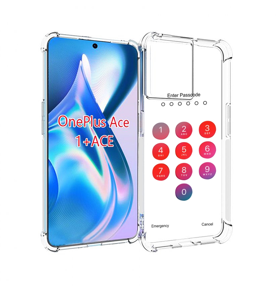 

Чехол MyPads введите-пароль для OnePlus Ace, Прозрачный, Tocco