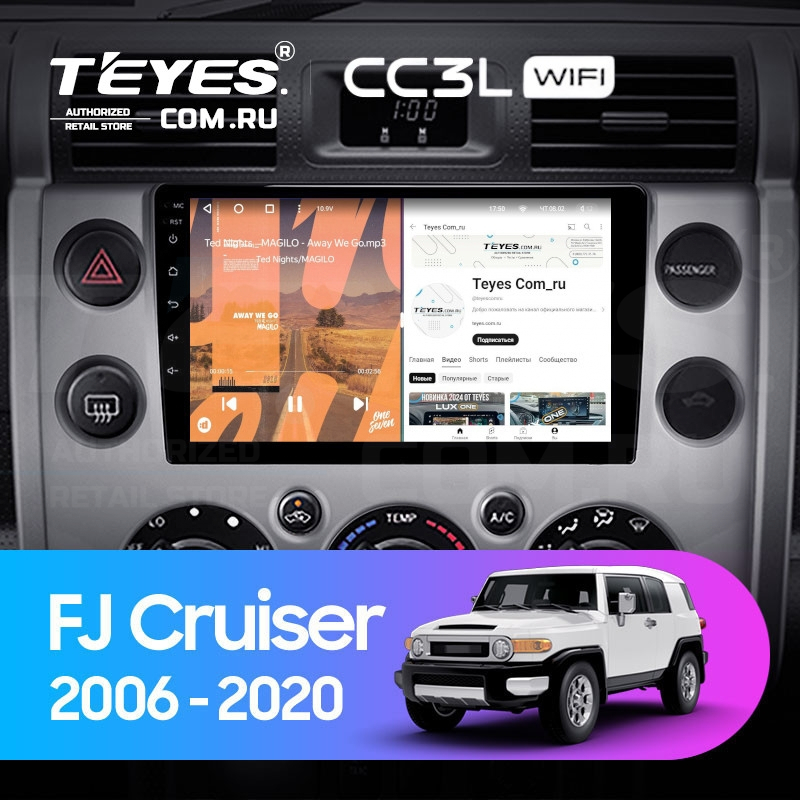 

Штатная магнитола Teyes CC3L WiFi 2/32 Toyota FJ Cruiser J15 (2006-2020), CC3L