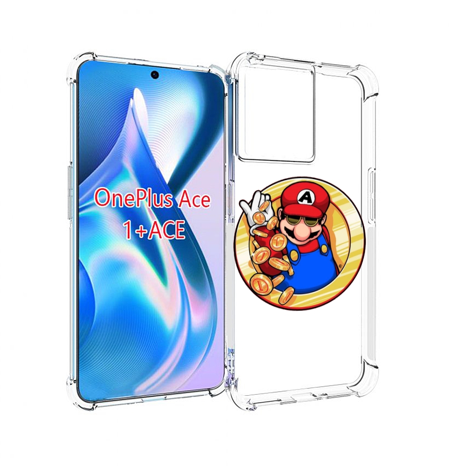 

Чехол MyPads богатый марио для OnePlus Ace, Прозрачный, Tocco