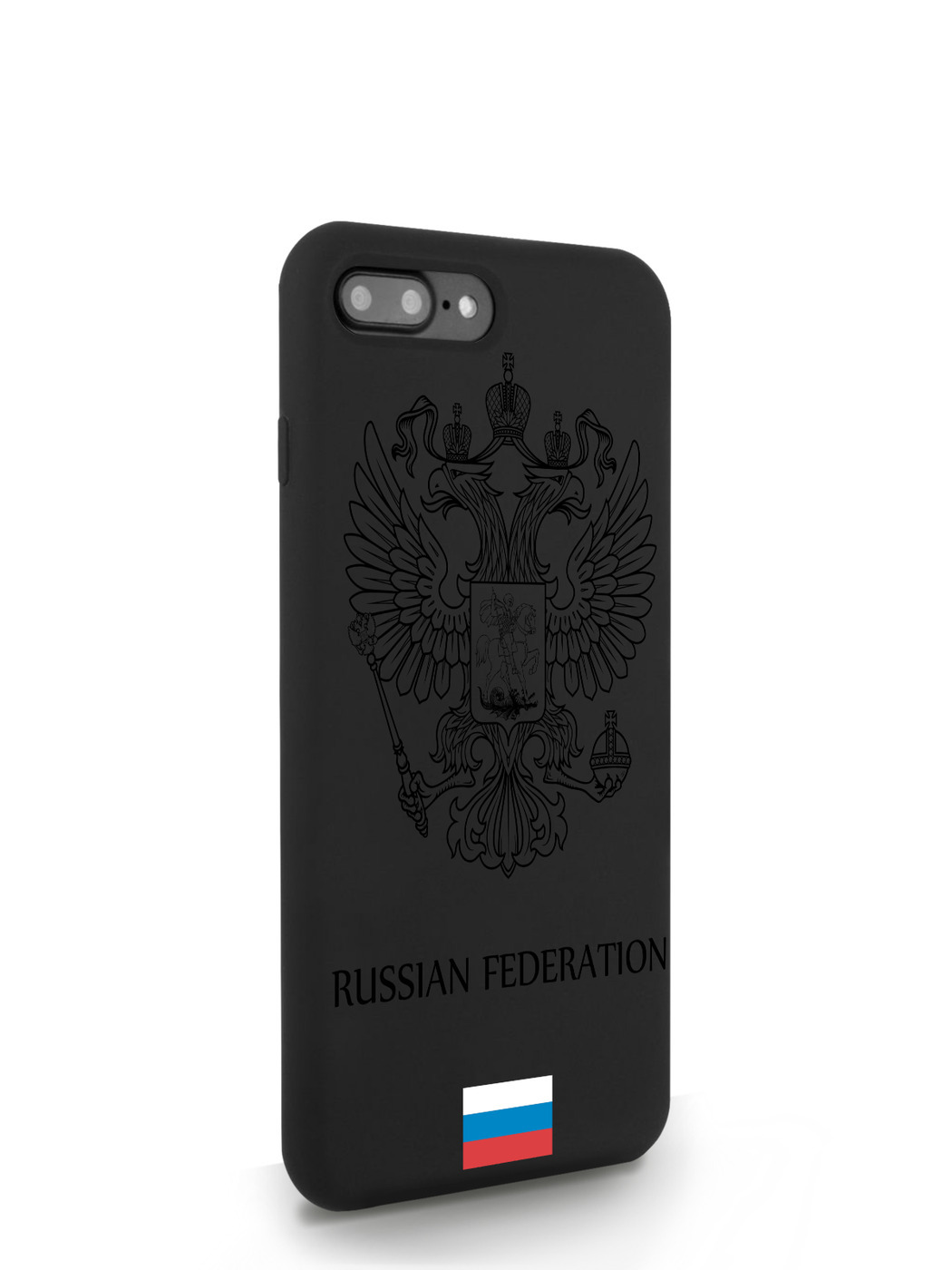 фото Чехол musthavecase для iphone 7/8 plus черный лаковый герб россия черный