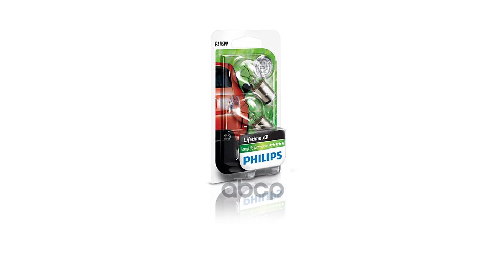 

Лампа 12V 21/5W P21/5W LongLife Ecovision, блистер 2 шт.