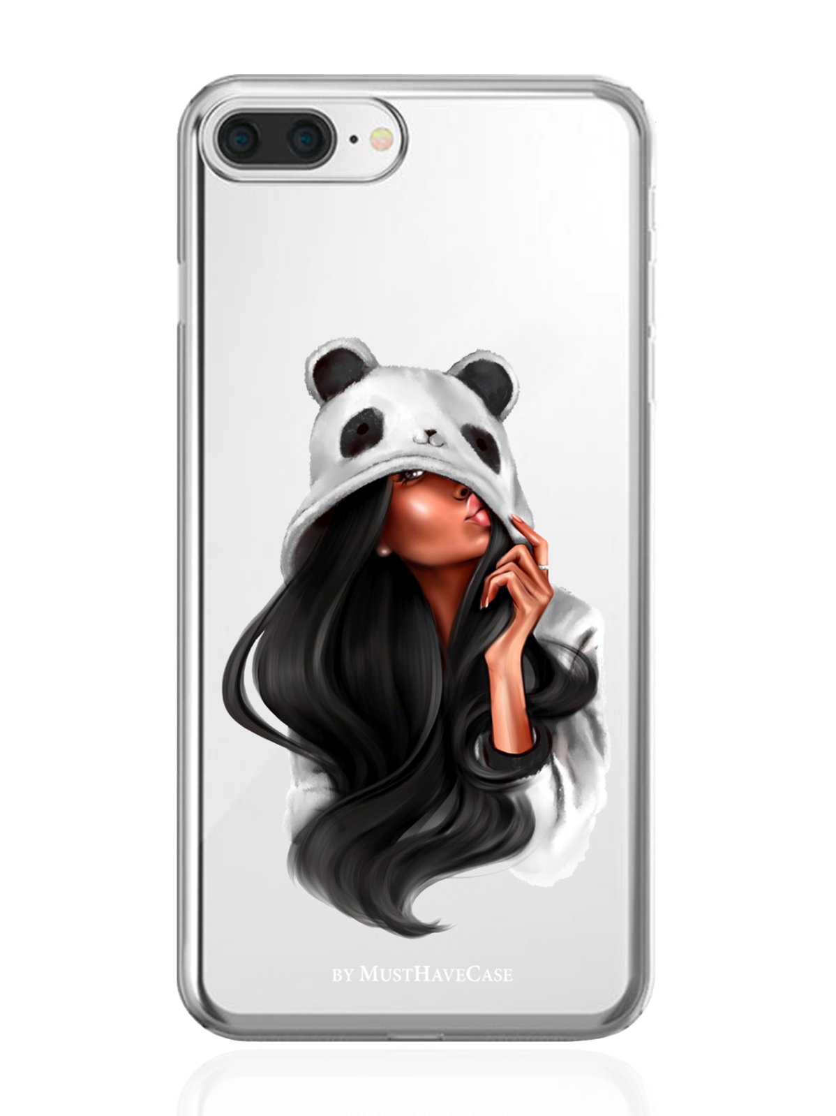 

Чехол MustHaveCase для iPhone 7/8 Plus Панда прозрачный, iPhone 7/8 Plus Панда