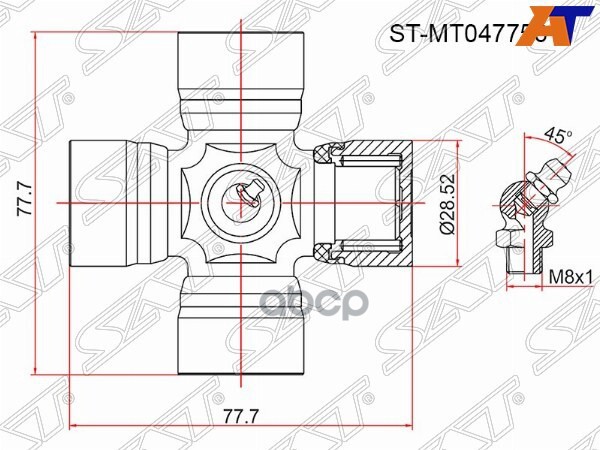 SAT ST-MT047756 Крестовина MMC CANTER FA/FB/FE 1шт