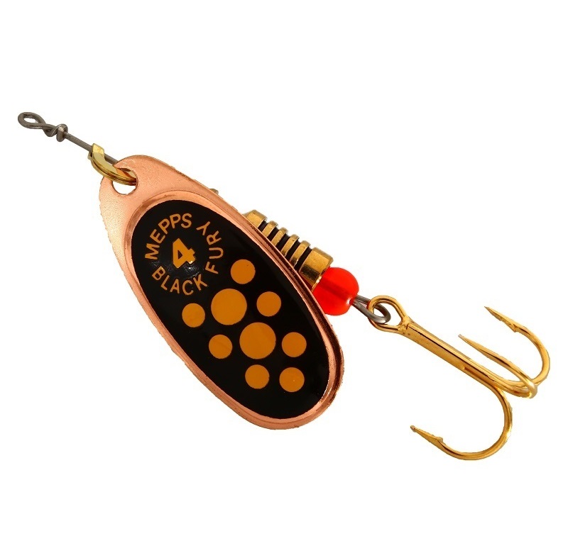 

Блесна Mepps Comet Black Fury №4 copper/yellow, Желтый;медный, Comet Black Fury