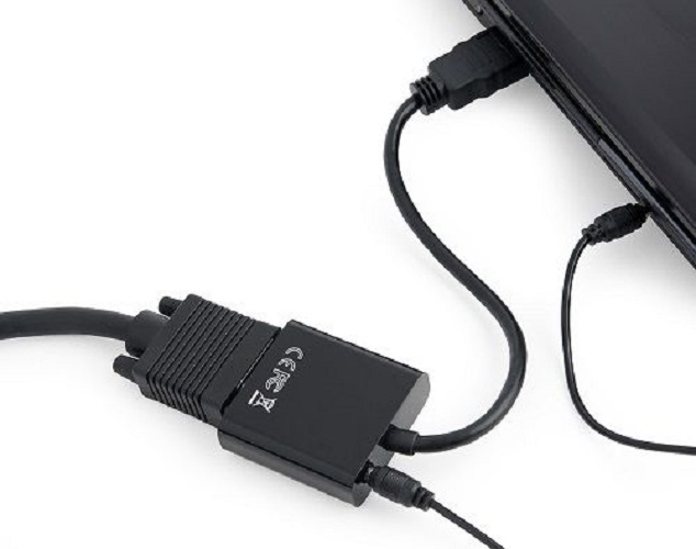 фото Адаптер filum hdmi - vga + jack 3.5 вилка-розетка 0.15м (fl-a-hm-vgaf-mjack-0.15m)