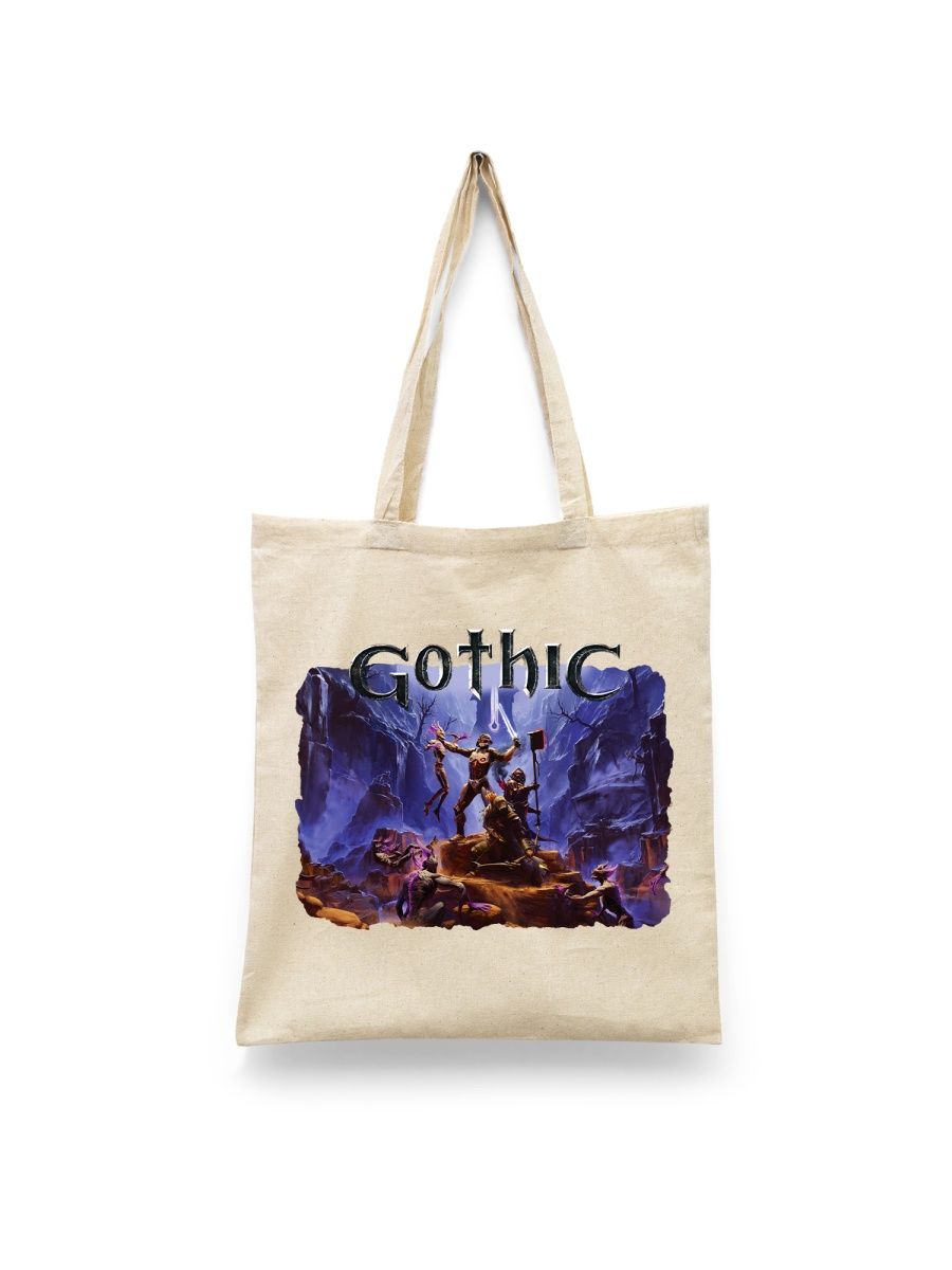 

Шоппер унисекс Каждому Своё Gothic/Game/Игра GMGT2, белый, Gothic/Game/Игра GMGT2
