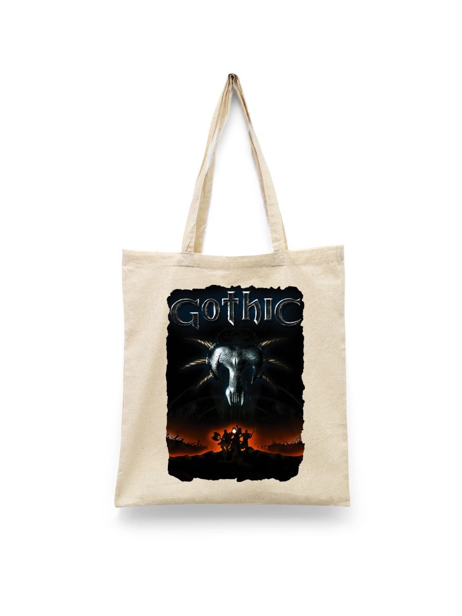 

Шоппер унисекс Каждому Своё Gothic/Game/Игра GMGT1, белый, Gothic/Game/Игра GMGT1