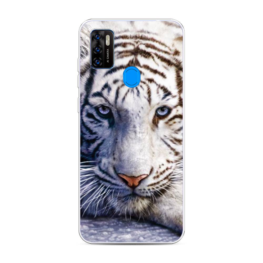 

Чехол на ZTE Blade A7s 2020 "Бенгальский тигр", Коричневый;белый, 133950-1