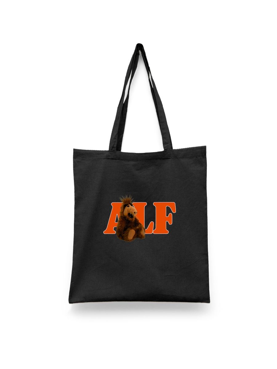 

Шоппер унисекс Каждому Своё Альф/Alf/Alien Life Formy SRAF11, черный, Альф/Alf/Alien Life Formy SRAF11