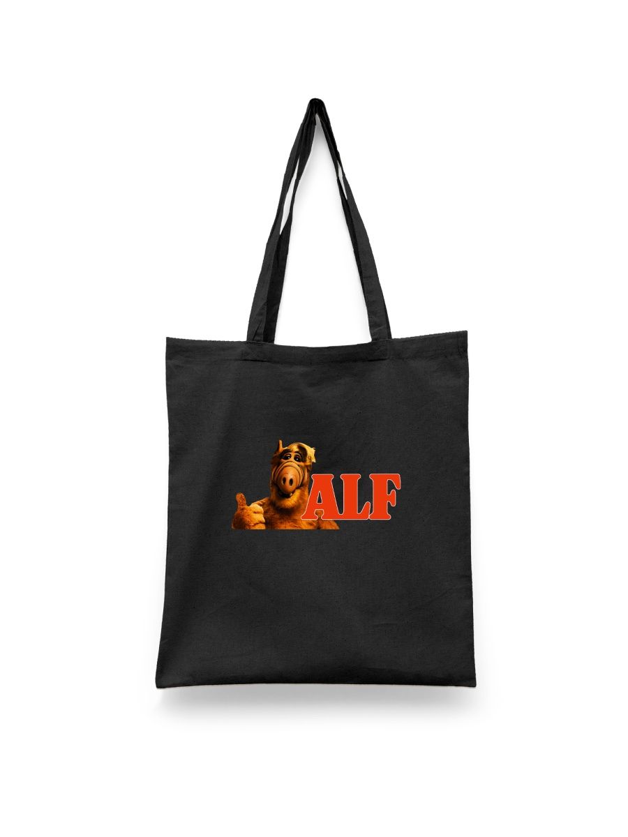 

Шоппер унисекс Каждому Своё Альф/Alf/Alien Life Formy SRAF2, черный, Альф/Alf/Alien Life Formy SRAF2