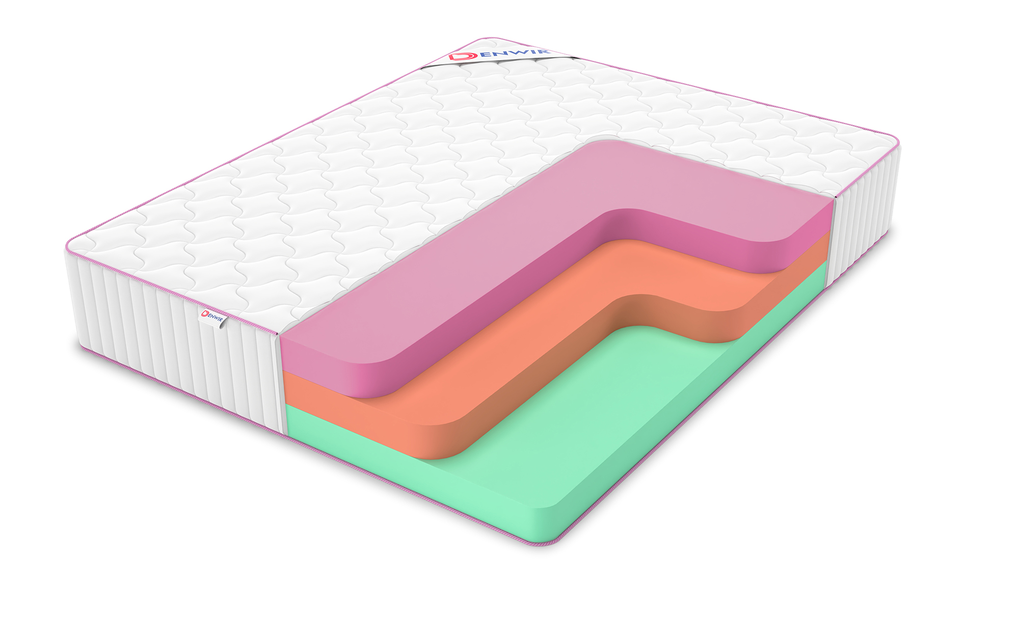 

Матрас беспружинный Denwir MEGA STANDART ECO MIX 30 115х200, 31 см, Белый, MEGA STANDART ECO MIX 30