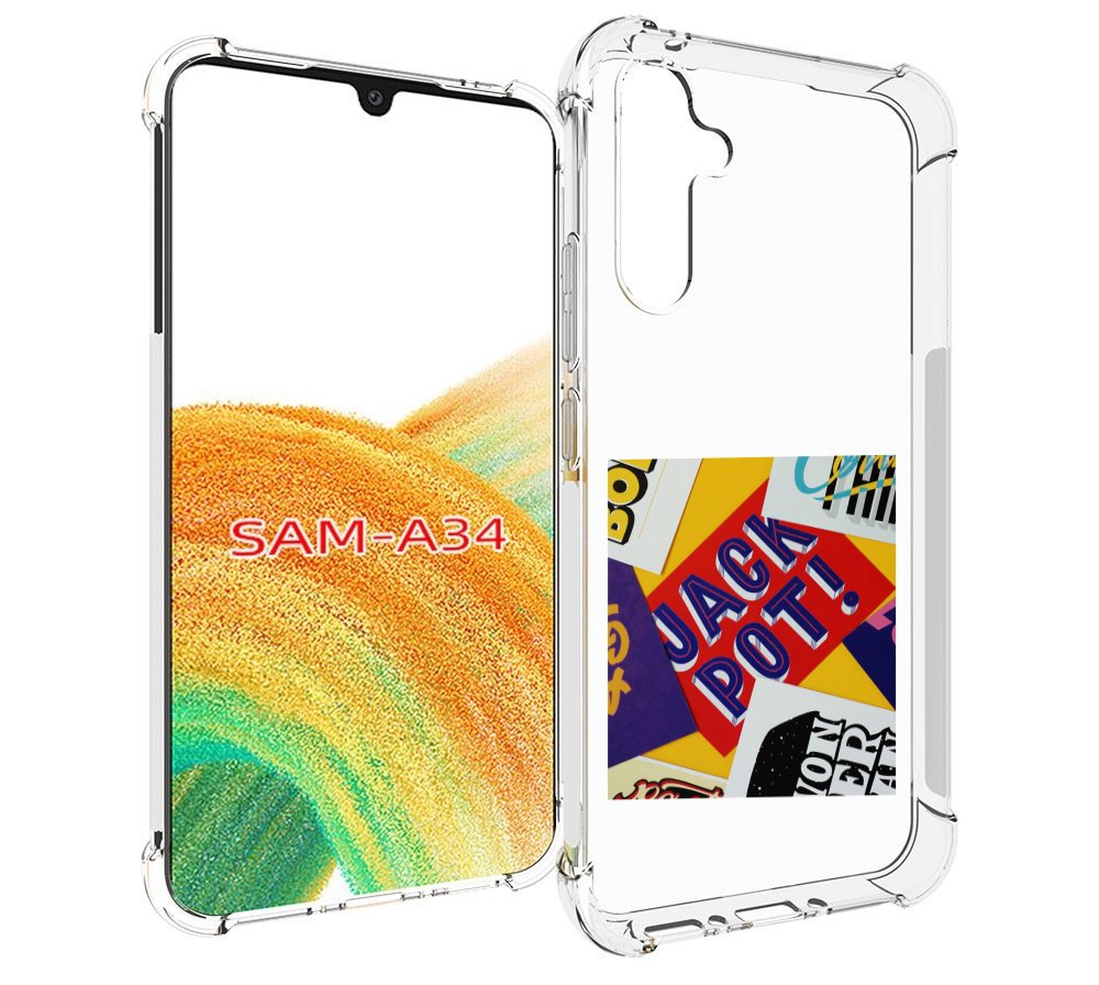

Чехол MyPads джекпот для Samsung Galaxy A34, Tocco