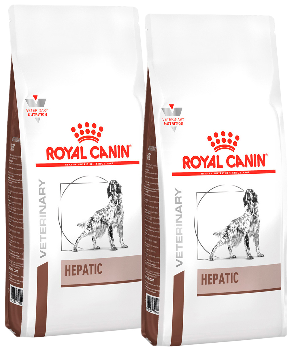 фото Сухой корм для собак royal canin hepatic hf16, при заболеваниях печени, 2шт по 6кг