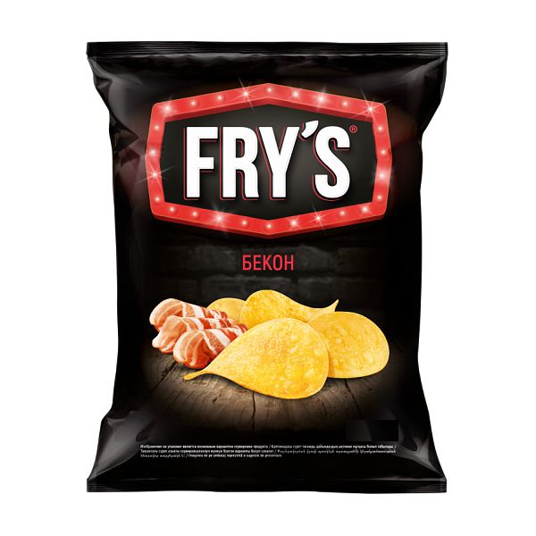 

Чипсы Fry`s бекон, 130 г