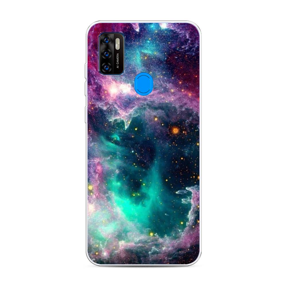 

Чехол на ZTE Blade A7s 2020 "Звездные облака", Розовый;бежевый, 133950-2