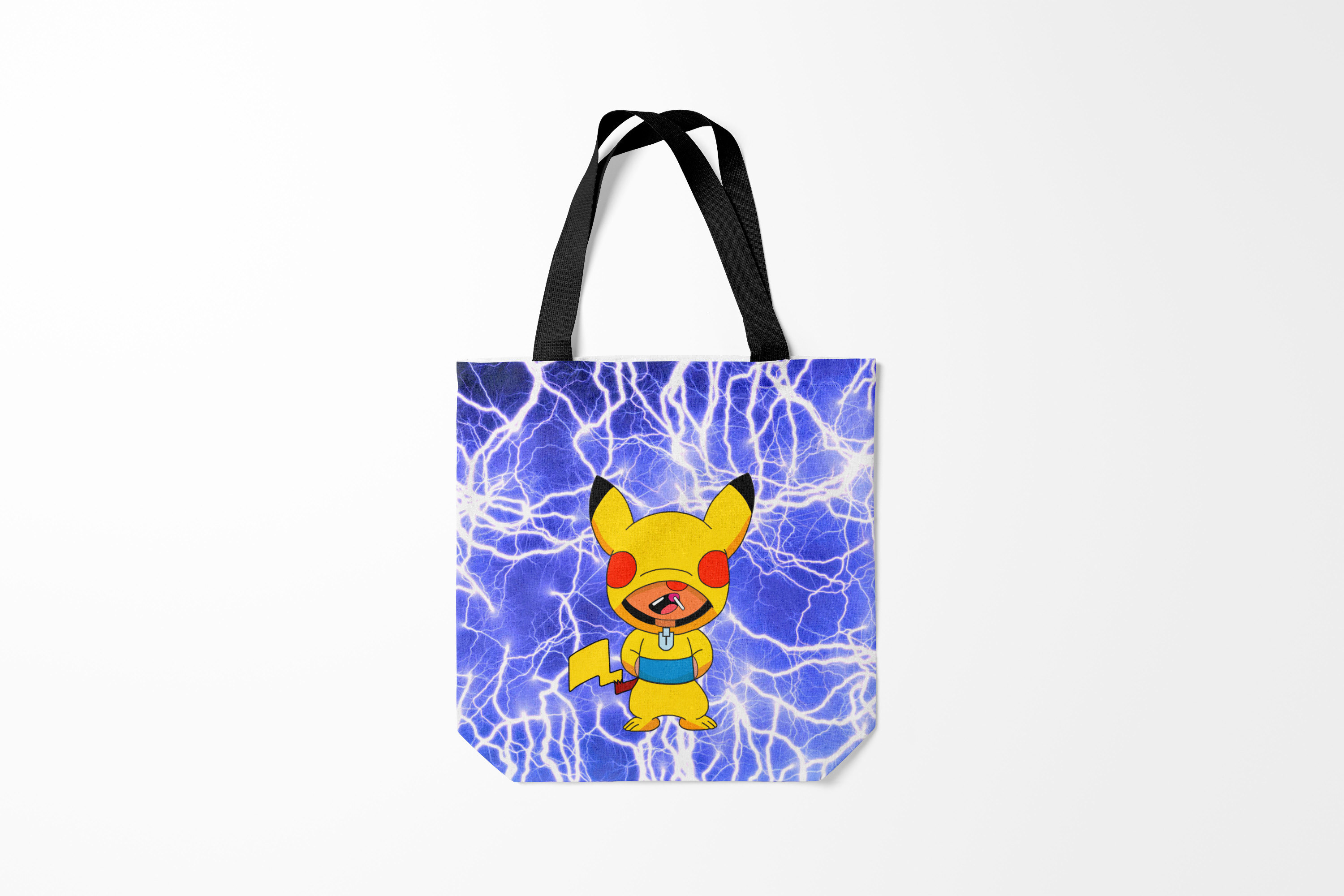 

Сумка шoппер унисекс Burnettie Brawl Stars Леон Пикачу, фиолетовый, Brawl Stars Леон Пикачу