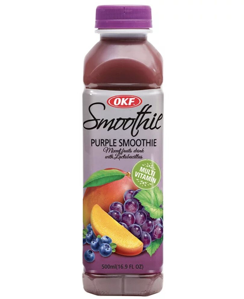 Напиток OKF Smoothie Purple, сокосодержащий, негазированный, 500 мл