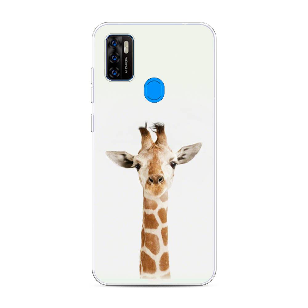 

Чехол на ZTE Blade A7s 2020 "Любопытный жираф", Бежевый;коричневый, 133950-1