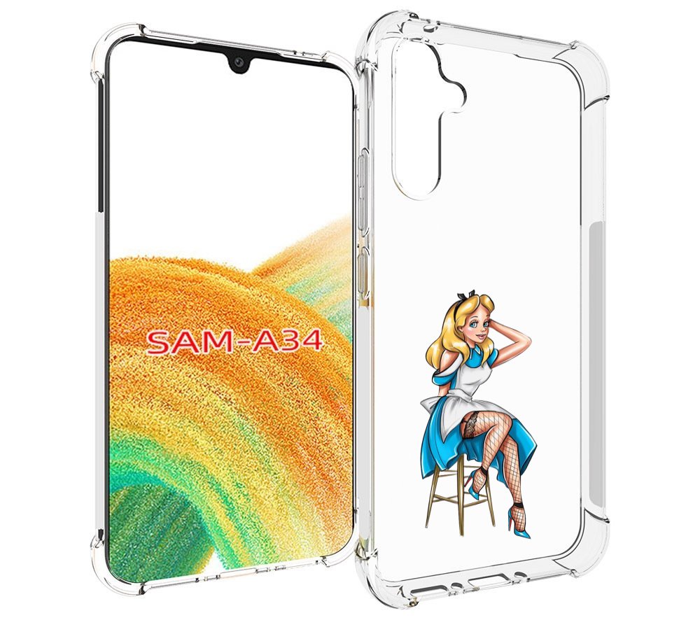 

Чехол MyPads девушка-в-чулках женский для Samsung Galaxy A34, Tocco