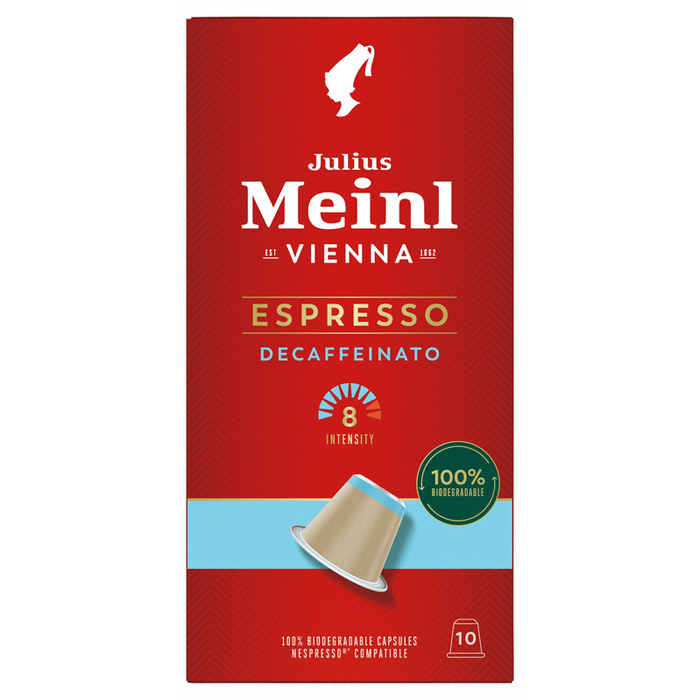 Кофе в капсулах Julius Meinl | Эспрессо Декаф, Био, 10 шт.
