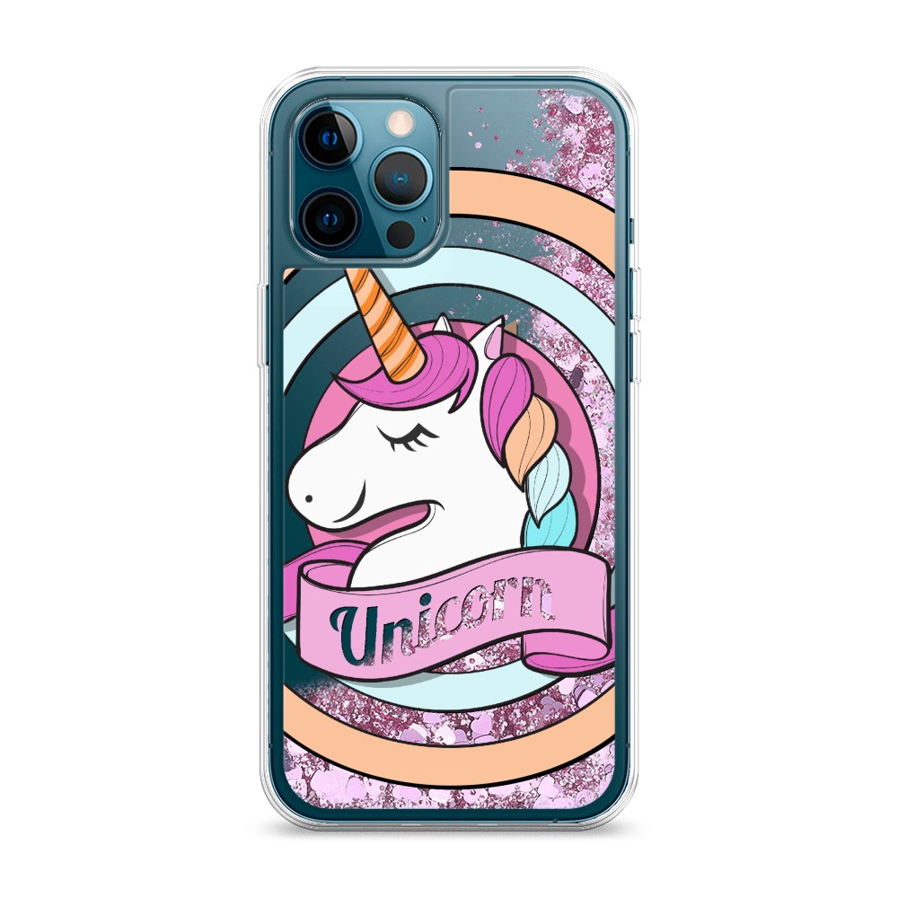 

Жидкий чехол с блестками "Unicorn зефирный" на Apple iPhone 12 Pro Max, 12794-1