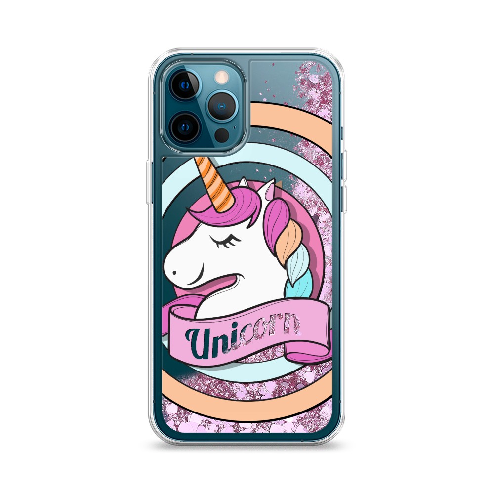 

Жидкий чехол с блестками "Unicorn зефирный" на Apple iPhone 12 Pro, 12894-1