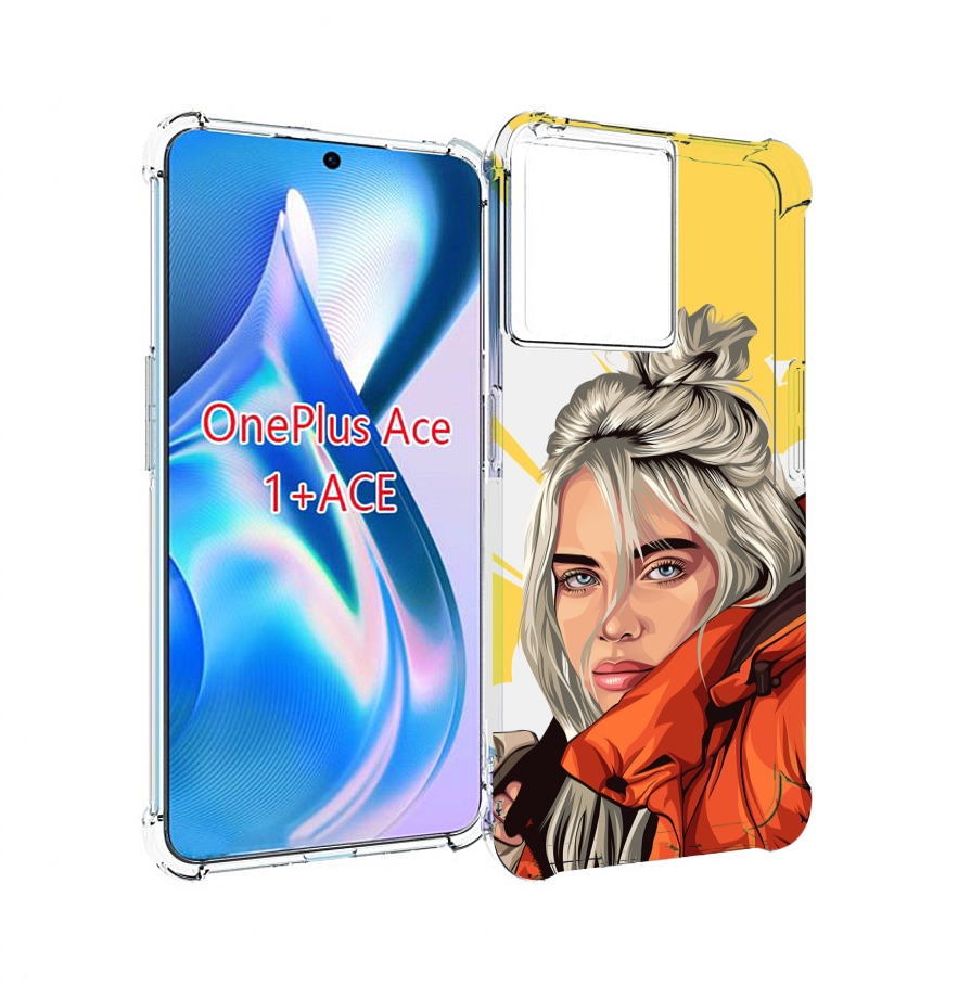 

Чехол MyPads билли-айлиш-в-куртке для OnePlus Ace, Прозрачный, Tocco