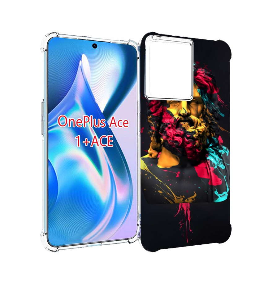 

Чехол MyPads арт-статуя-краски для OnePlus Ace, Прозрачный, Tocco
