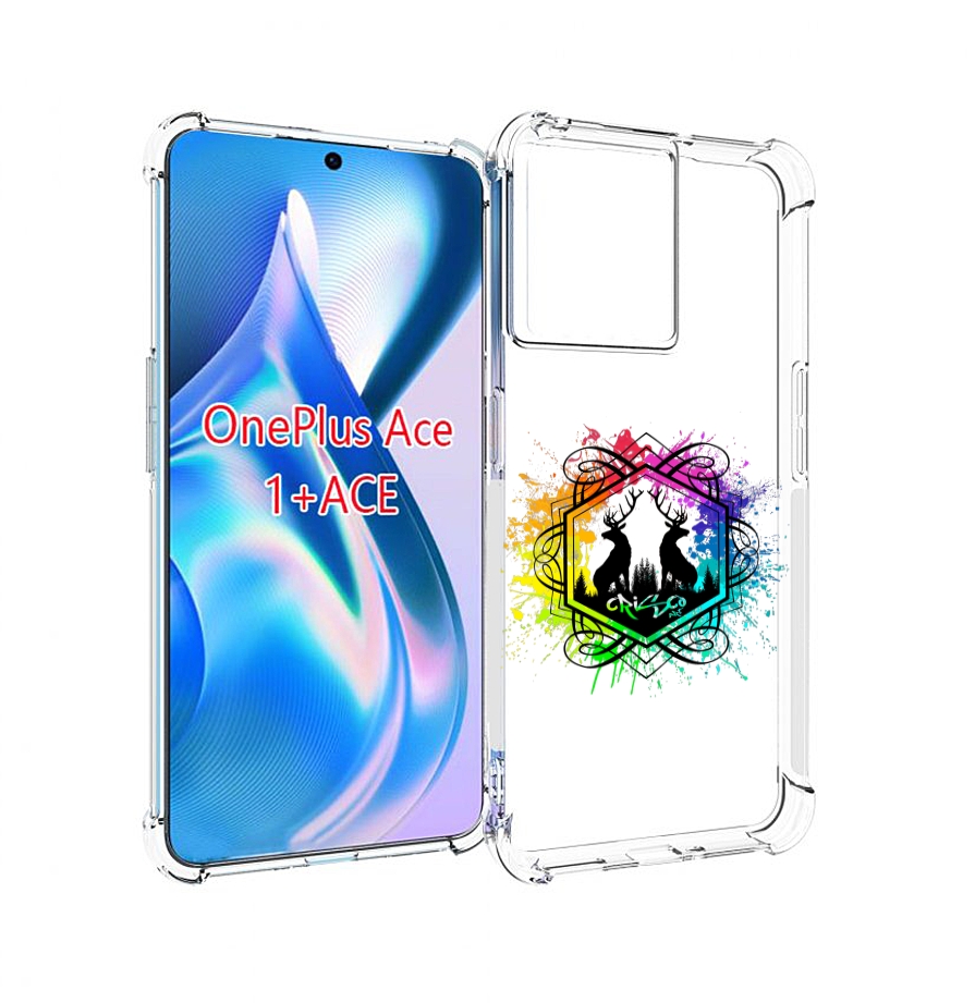 

Чехол MyPads арт-с-оленями для OnePlus Ace, Прозрачный, Tocco