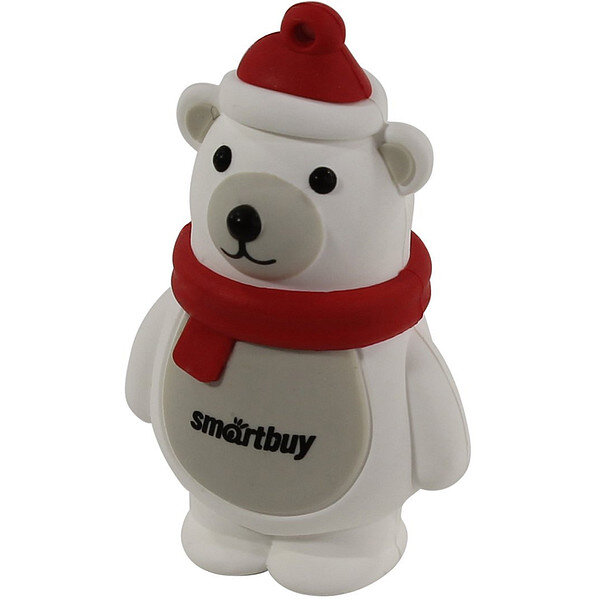 

Флешка SmartBuy Wild 16ГБ White (SB16GBPolarBearW), Wild