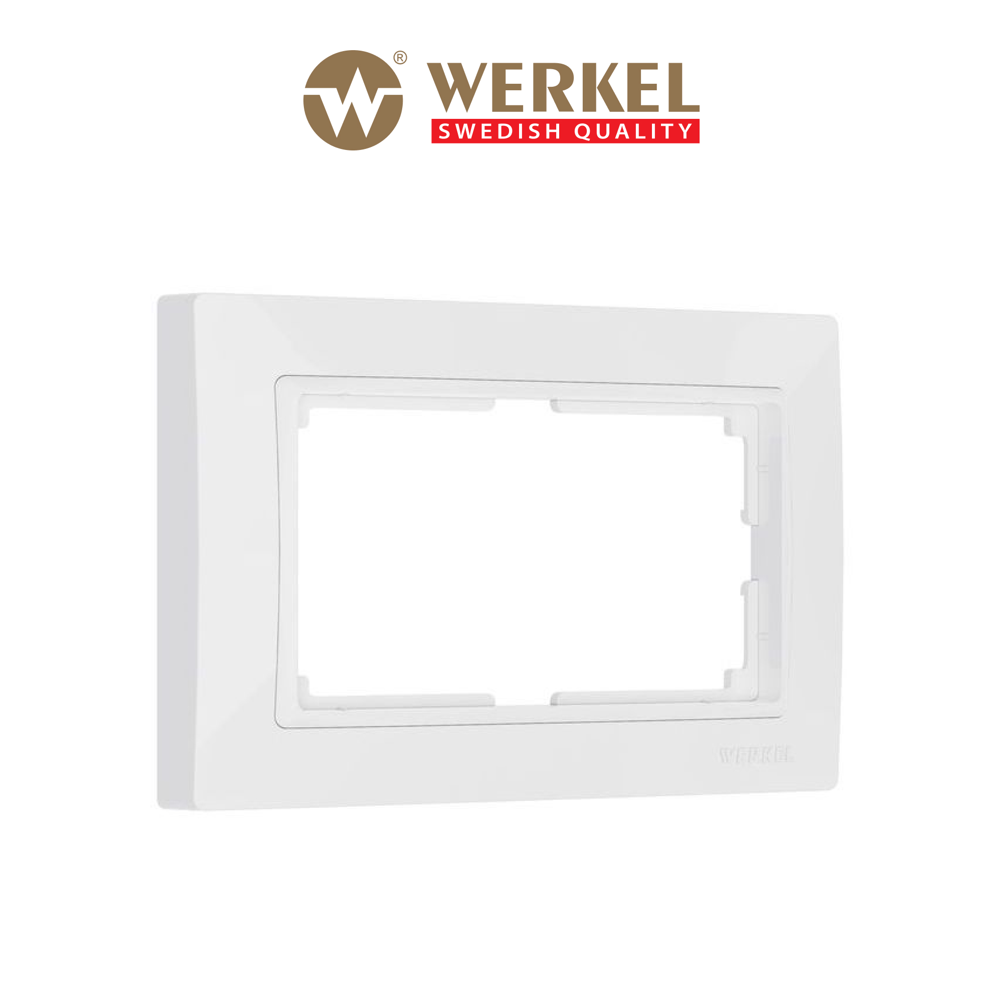 

Рамка из пластика для двойной розетки Werkel W0082001 Snabb Basic белый пластик, для двойной розетки
