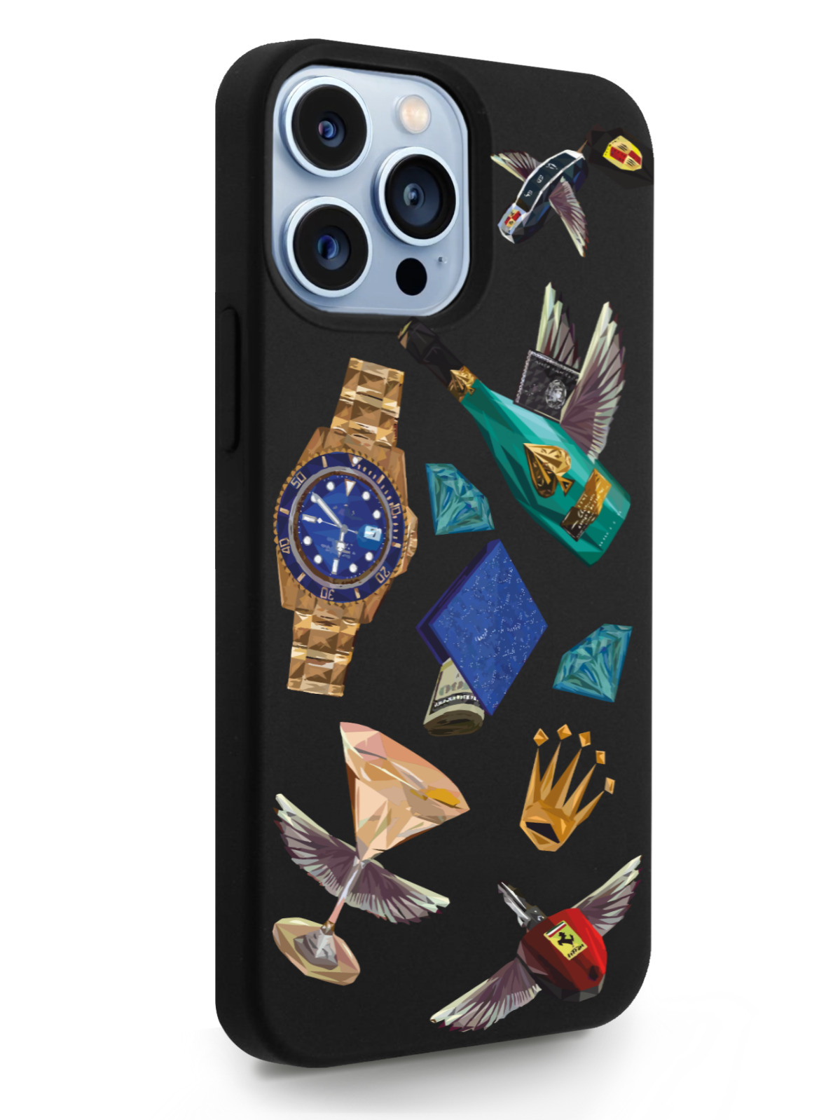 фото Чехол musthavecase для iphone 13 pro max luxury lifestyle черный