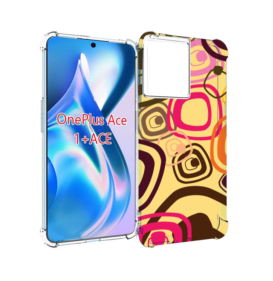 

Чехол MyPads абстракция-на-желтом-фоне для OnePlus Ace, Прозрачный, Tocco