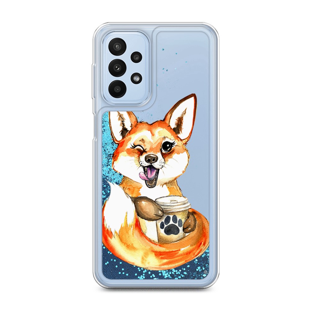

Чехол Awog на Samsung Galaxy A23 "Подмигивающая лиса с кофе", Оранжевый;белый;коричневый, 2105093-1