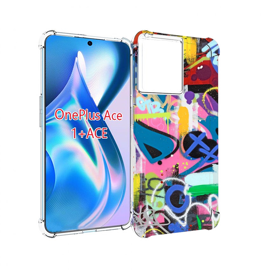 

Чехол MyPads абстракция-графити для OnePlus Ace, Прозрачный, Tocco