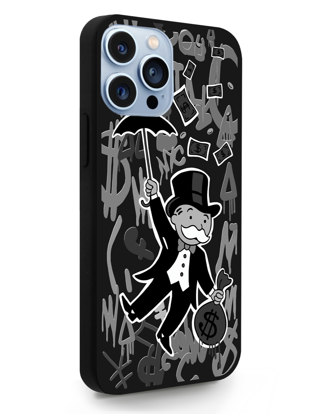 фото Чехол musthavecase для iphone 13 pro max monopoly black edition черный