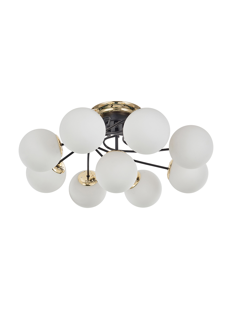 

Люстра потолочная Arte Perfetto Luce 3327.152-8046-8+1-D860/250/E27-9 Bk/G, 3327.152-8046-8+1-D860/250/E27-9 Bk/G