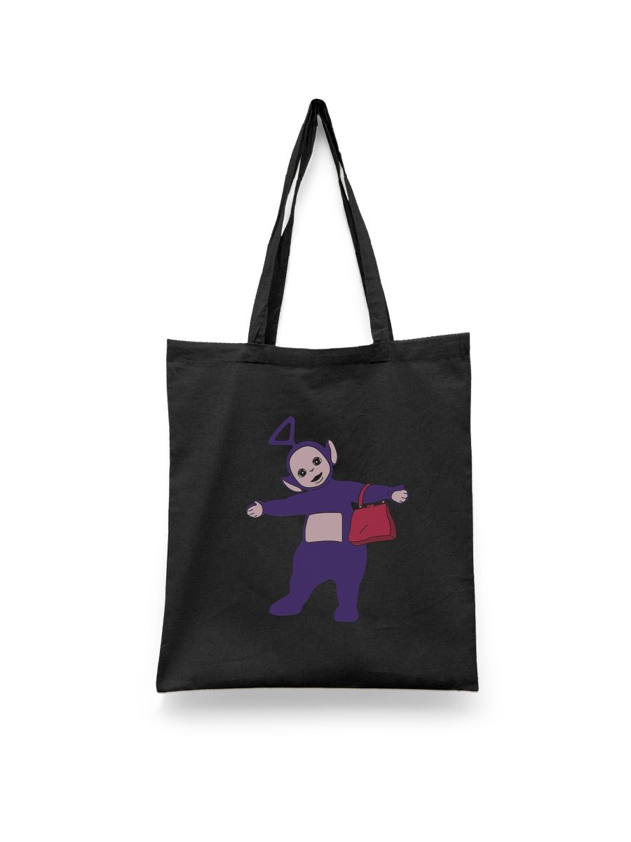 

Шоппер унисекс Каждому Своё Телепузики/По/Ляля/Тинки-Винки/Дипси SRTL6, черный, Телепузики/По/Ляля/Тинки-Винки/Дипси SRTL6